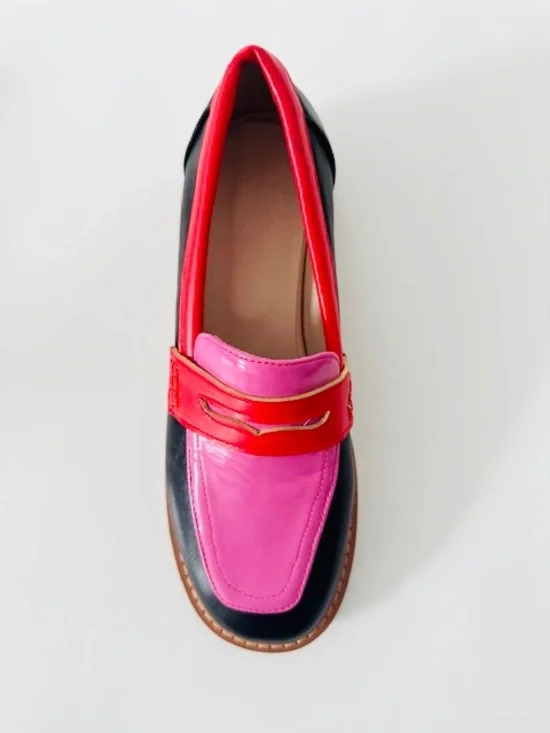 FUNKY Loafers Colourful Slip On NEW Sz 39 US 8.5 - Picture 5 of 6